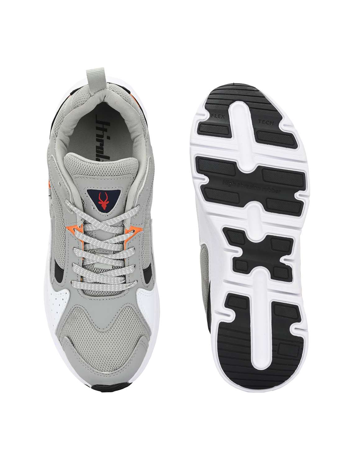 Men Solid Grey Lace Up Shoe - 22472897 -  Standard Image - 5