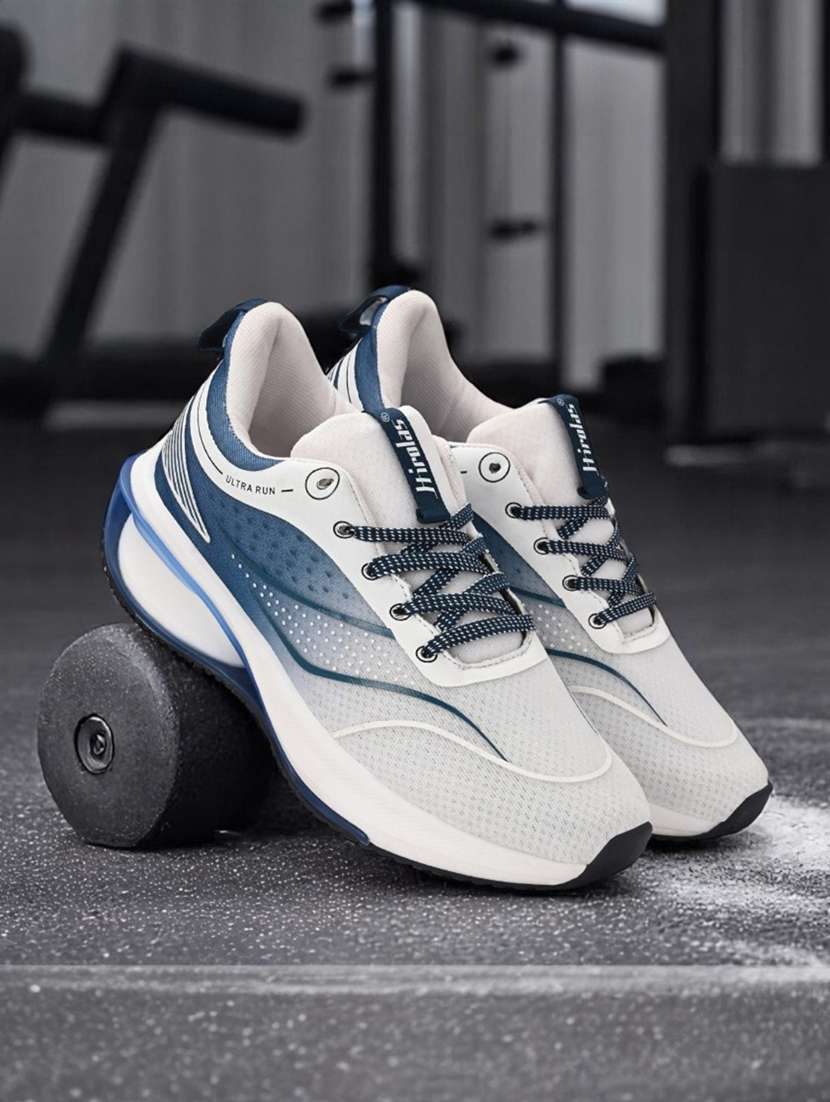 men solid white lace up shoe