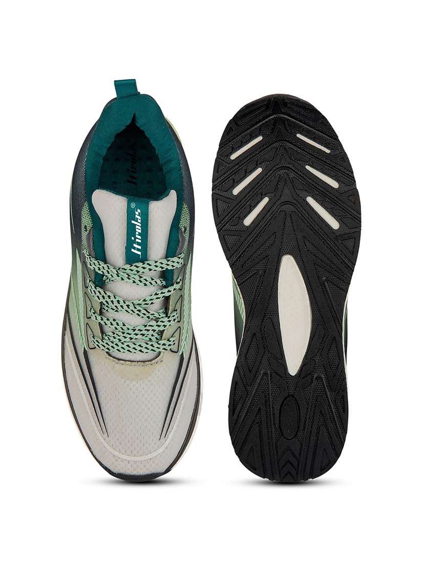 men solid green lace up shoe - 22472900 -  Standard Image - 5