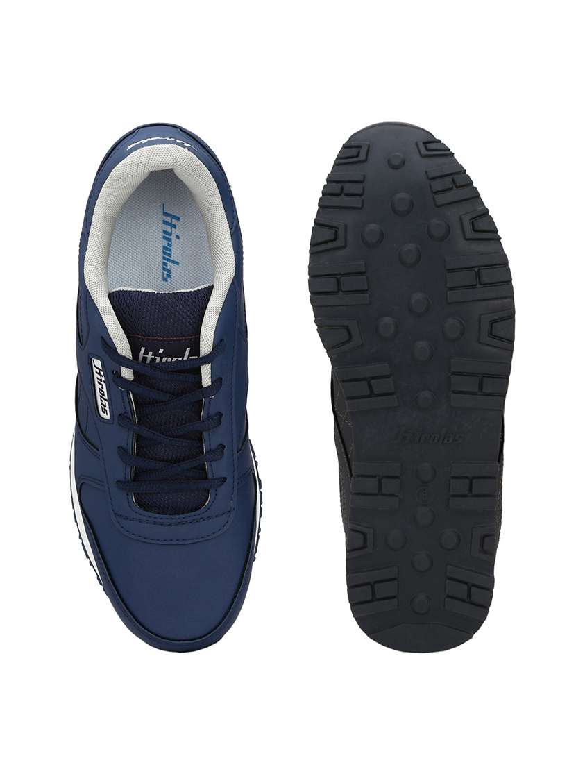 men solid blue lace up shoe - 22472902 -  Standard Image - 5