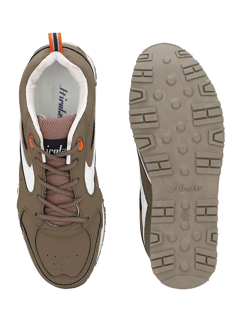 men solid brown lace up shoe - 22472918 -  Standard Image - 5