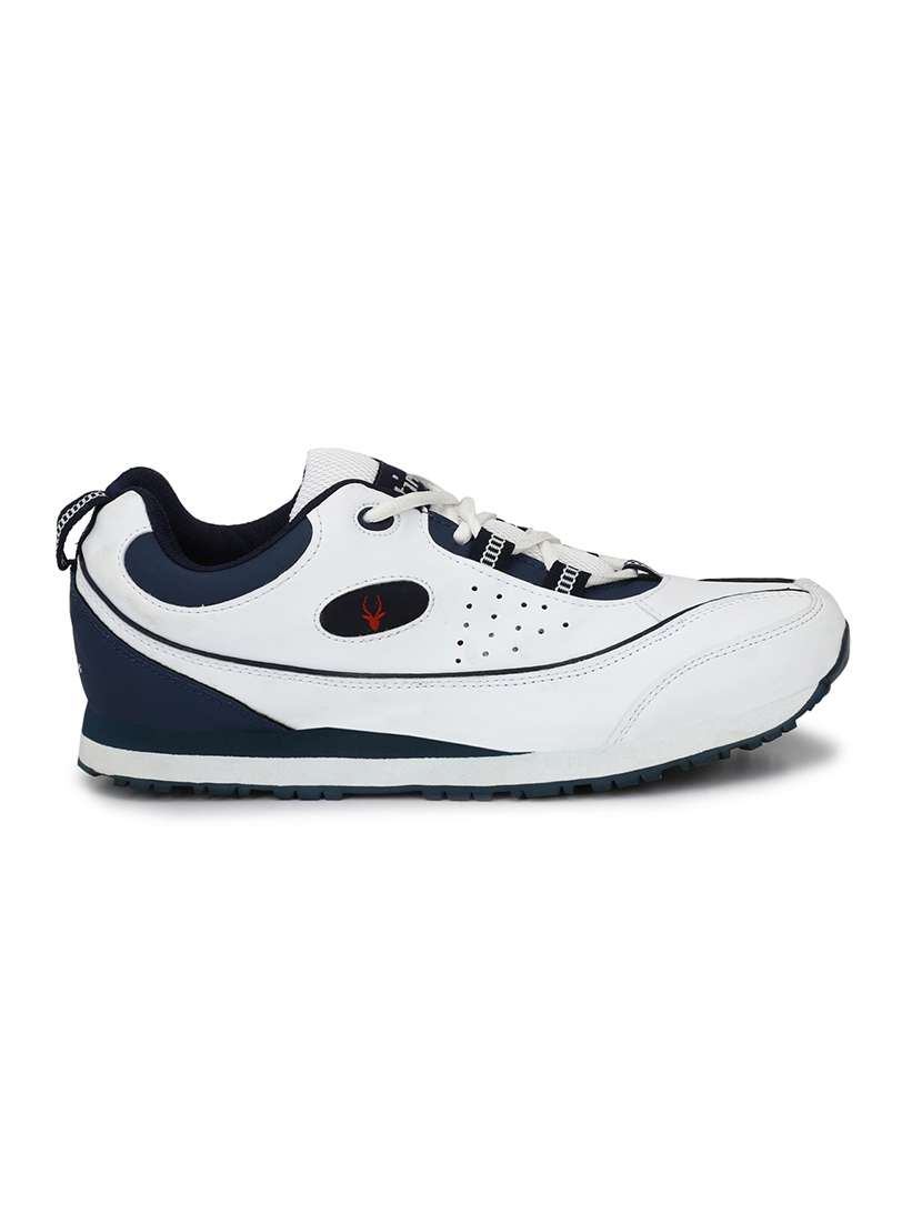men solid white lace up shoe - 22472923 -  Standard Image - 3