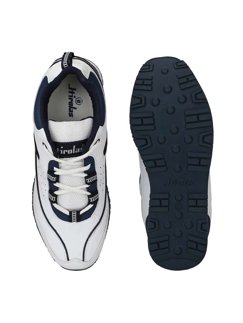 men solid white lace up shoe - 22472923 -  Standard Image - 5