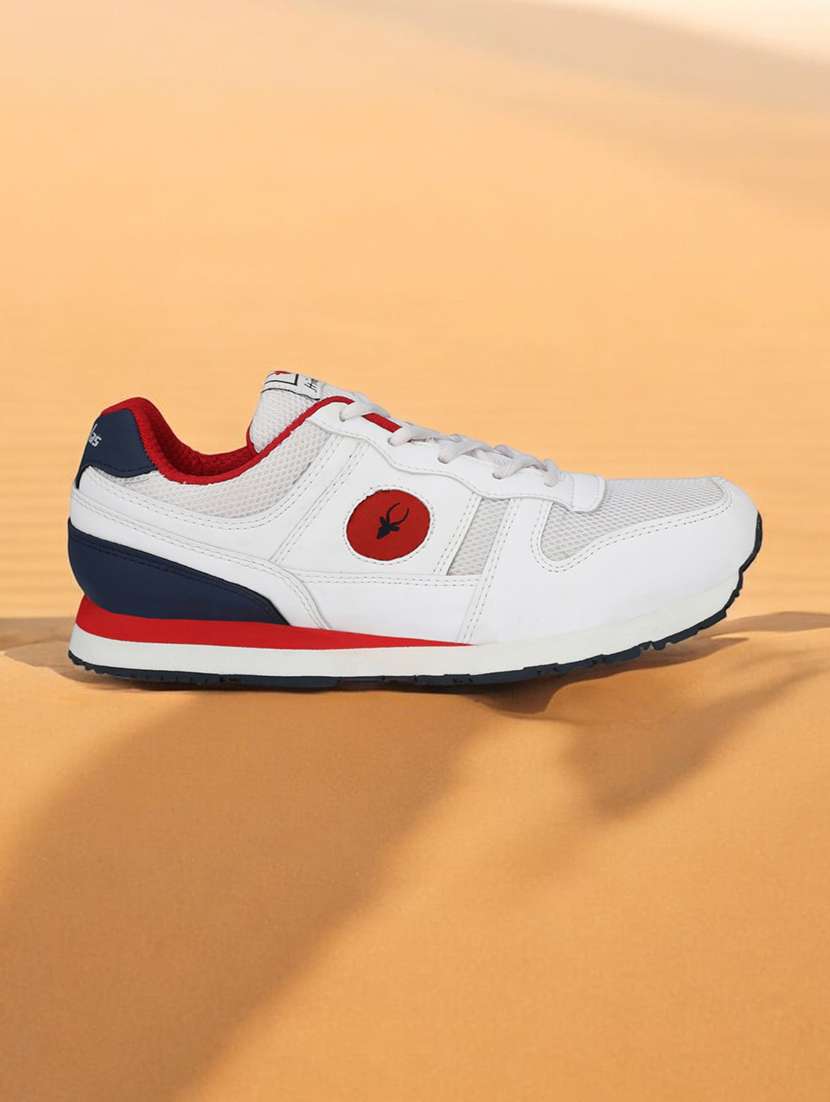 men solid red lace up shoe
