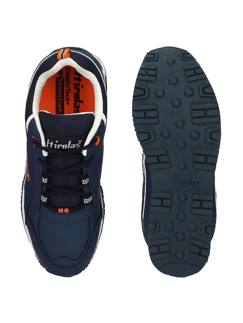 Men Solid Blue Lace Up Shoe - 22472936 -  Standard Image - 5