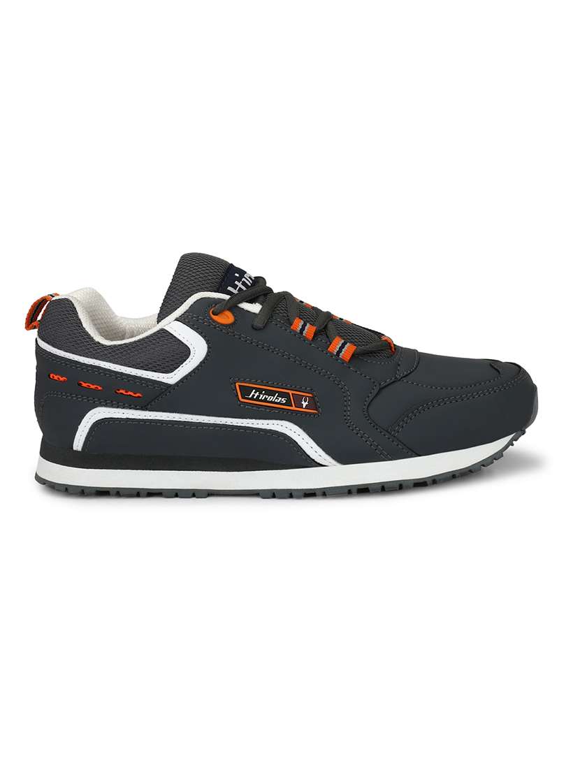 men solid grey lace up shoe - 22472939 -  Standard Image - 3