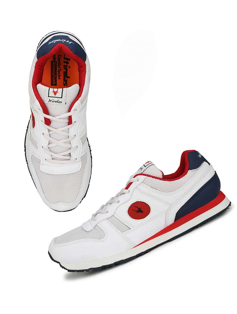 Men Solid Red Lace Up Shoe - 22472953 -  Standard Image - 3