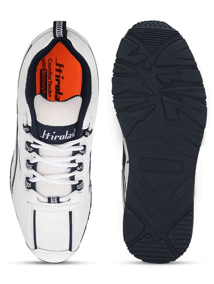 men solid white lace up shoe - 22472961 -  Standard Image - 5