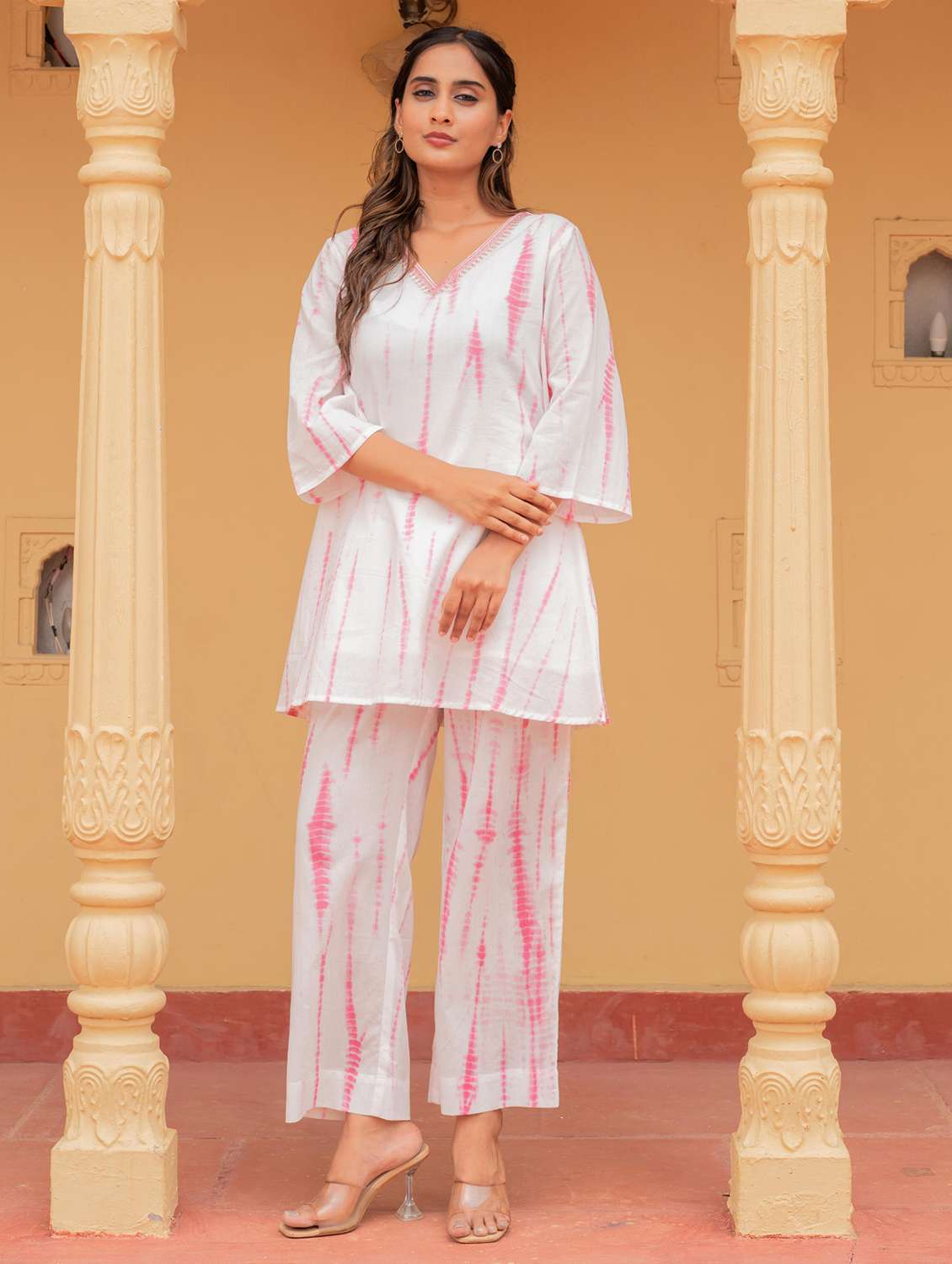 women printed co-ord set
