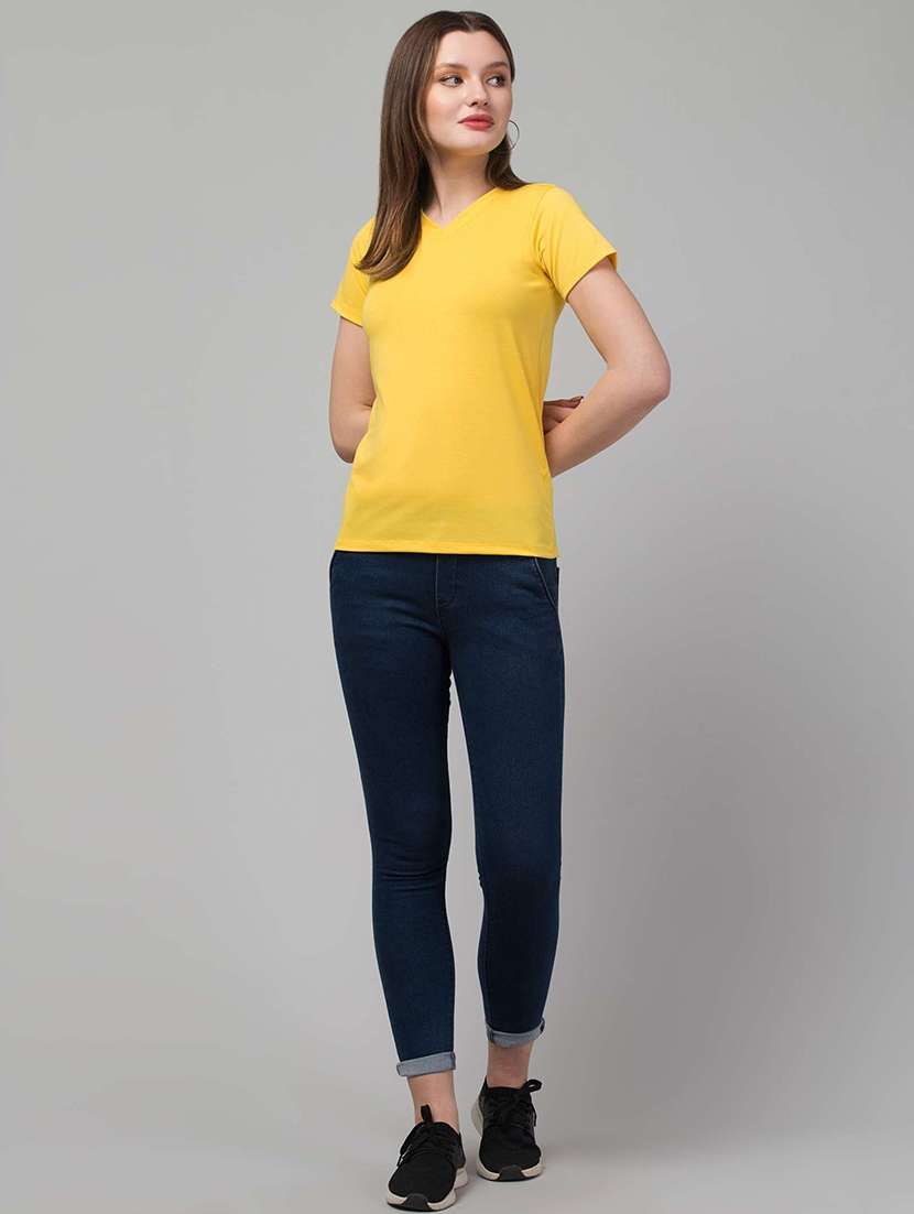 women solid short sleeve tank top - 22473353 -  Standard Image - 3