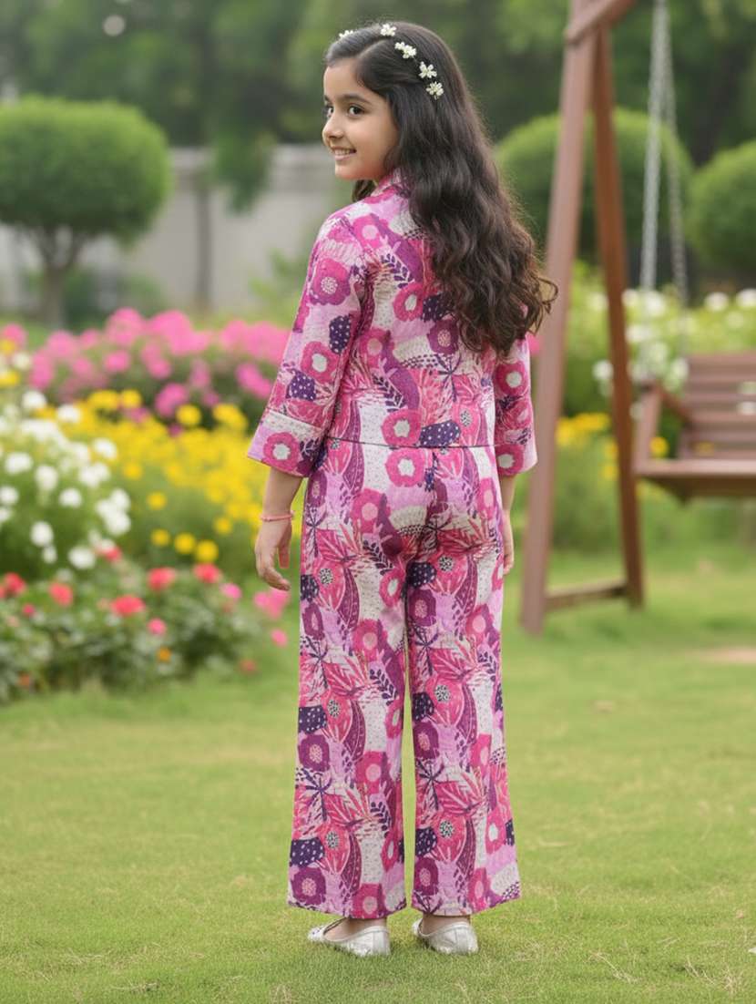 girl multi colored viscose active wear set co-ord set - 22473354 -  Standard Image - 3