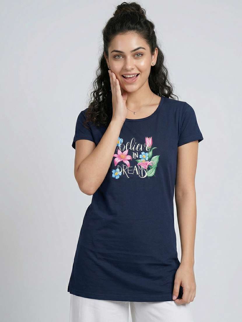 women pack of 2 printed short sleeve loungewear t-shirt - 22473604 -  Standard Image - 3