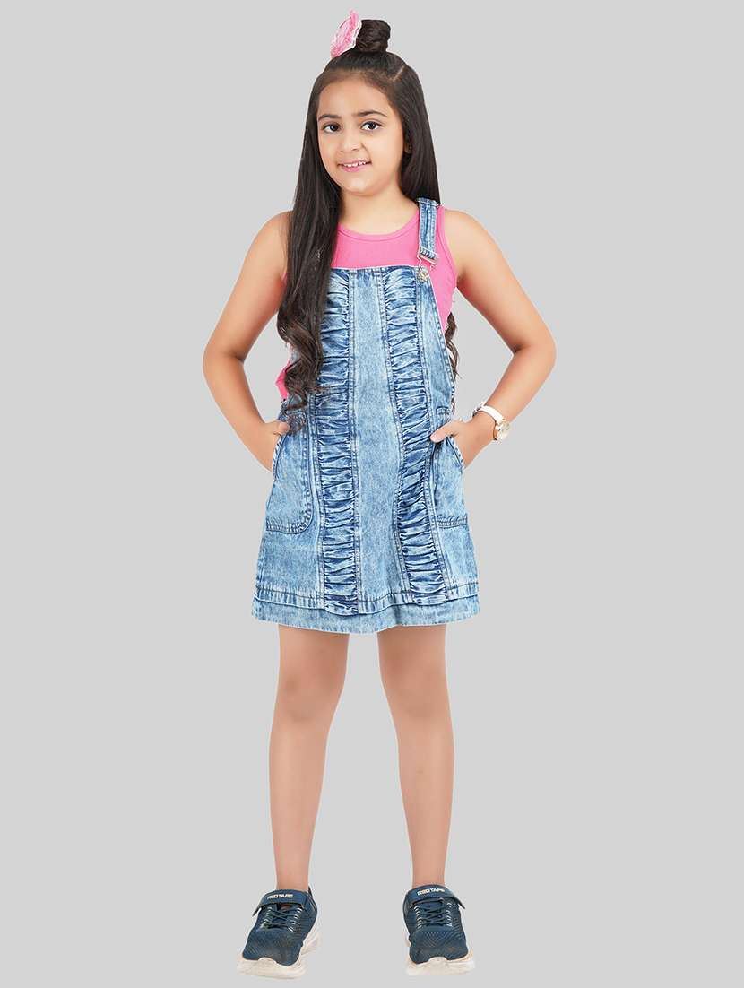 girl cotton skirt & top set co-ord set