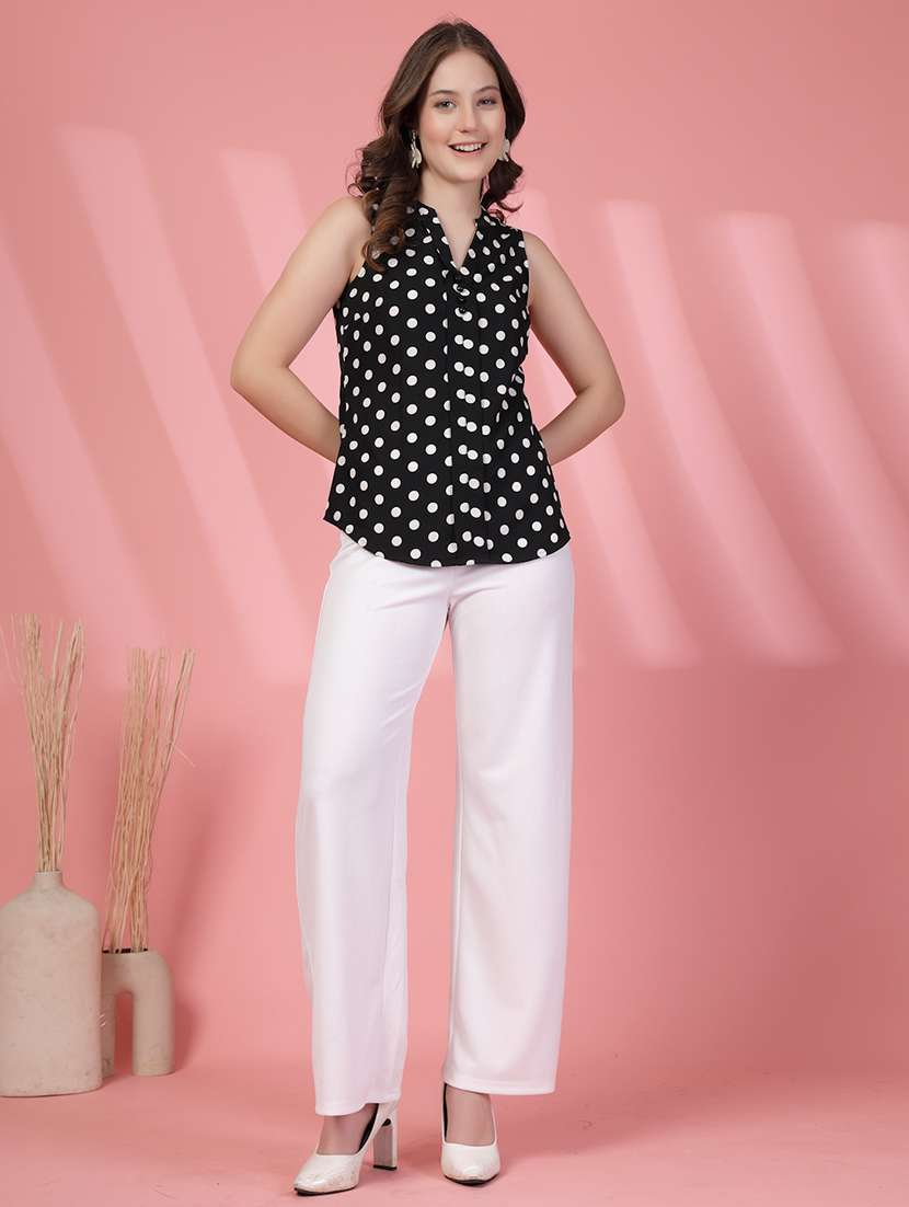 women printed sleeveless regular top - 22473829 -  Standard Image - 5