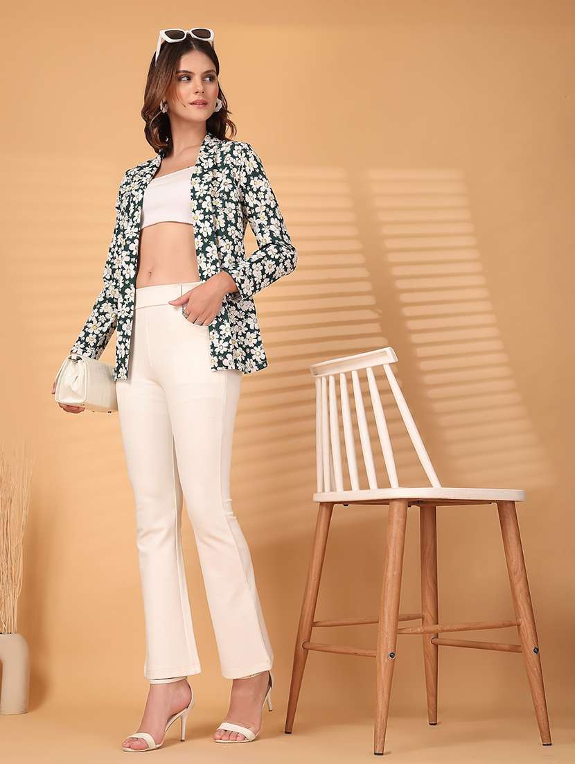 women green polyester casual blazer - 22473848 -  Standard Image - 5