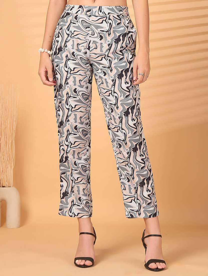 women grey cotton palazzo