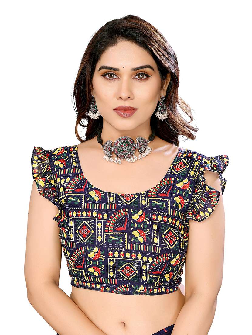 women pack of 2 printed combo saree with blouse - 22474150 -  Standard Image - 3