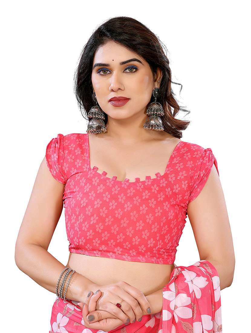 women pack of 2 printed combo saree with blouse - 22474184 -  Standard Image - 3
