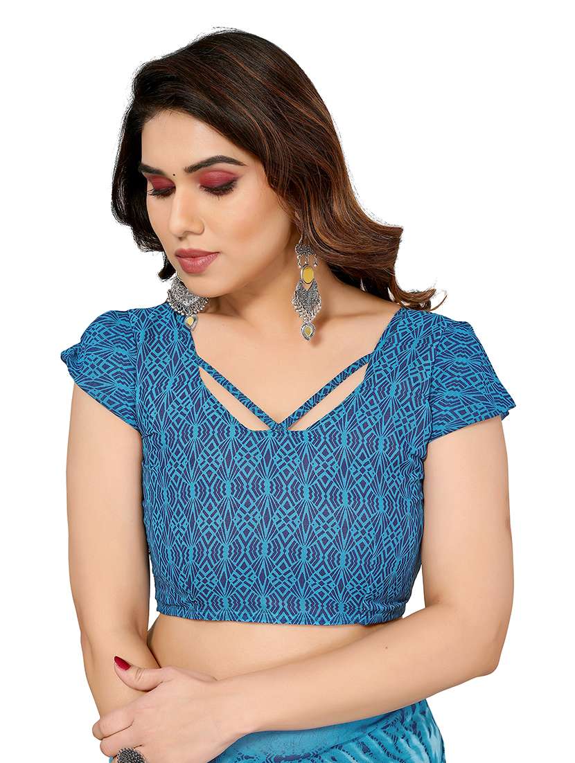 women pack of 2 printed combo saree with blouse - 22474290 -  Standard Image - 3