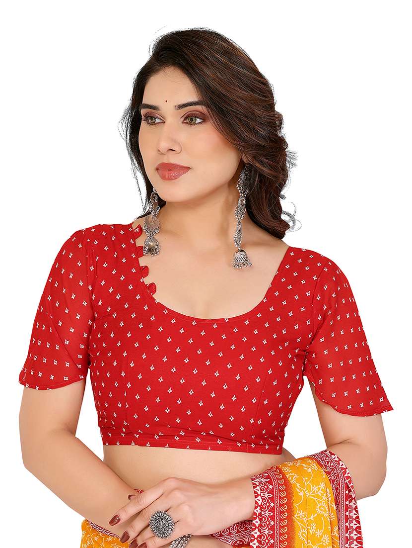 women pack of 2 printed combo saree with blouse - 22474361 -  Standard Image - 3