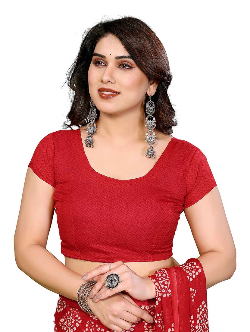 women pack of 2 printed combo saree with blouse - 22474377 -  Standard Image - 3
