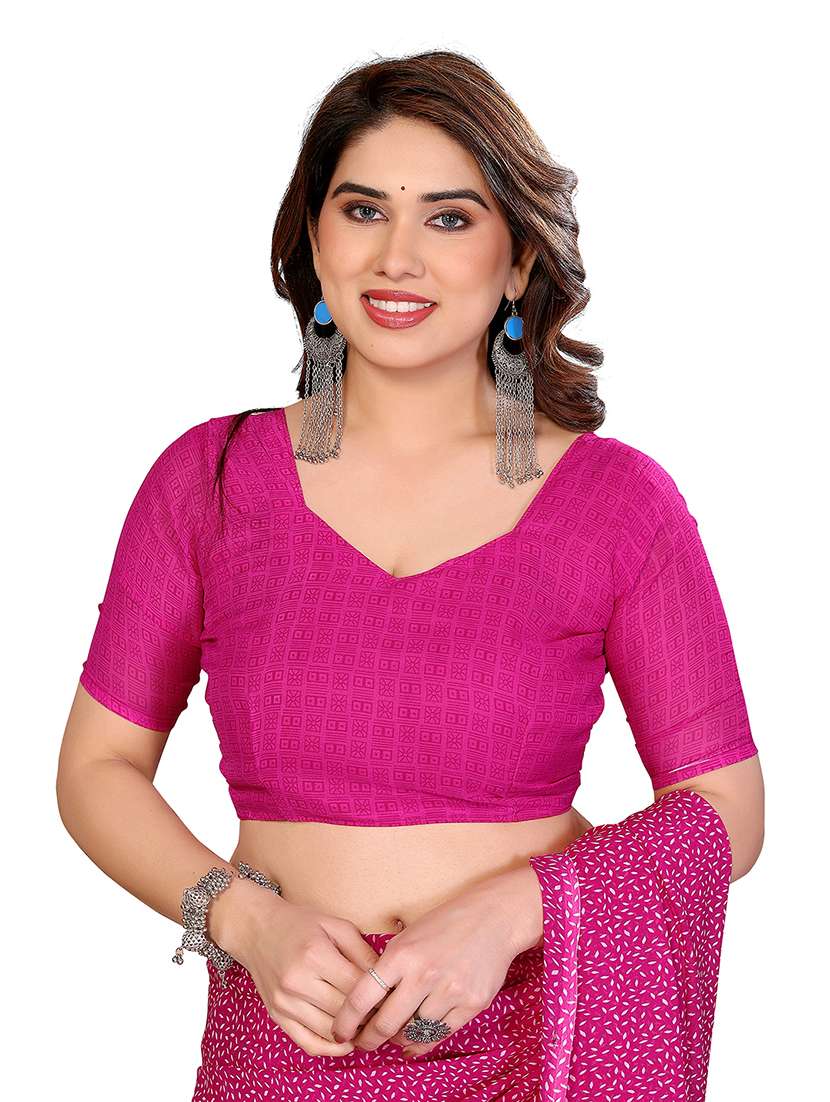 women pack of 2 printed combo saree with blouse - 22474382 -  Standard Image - 3