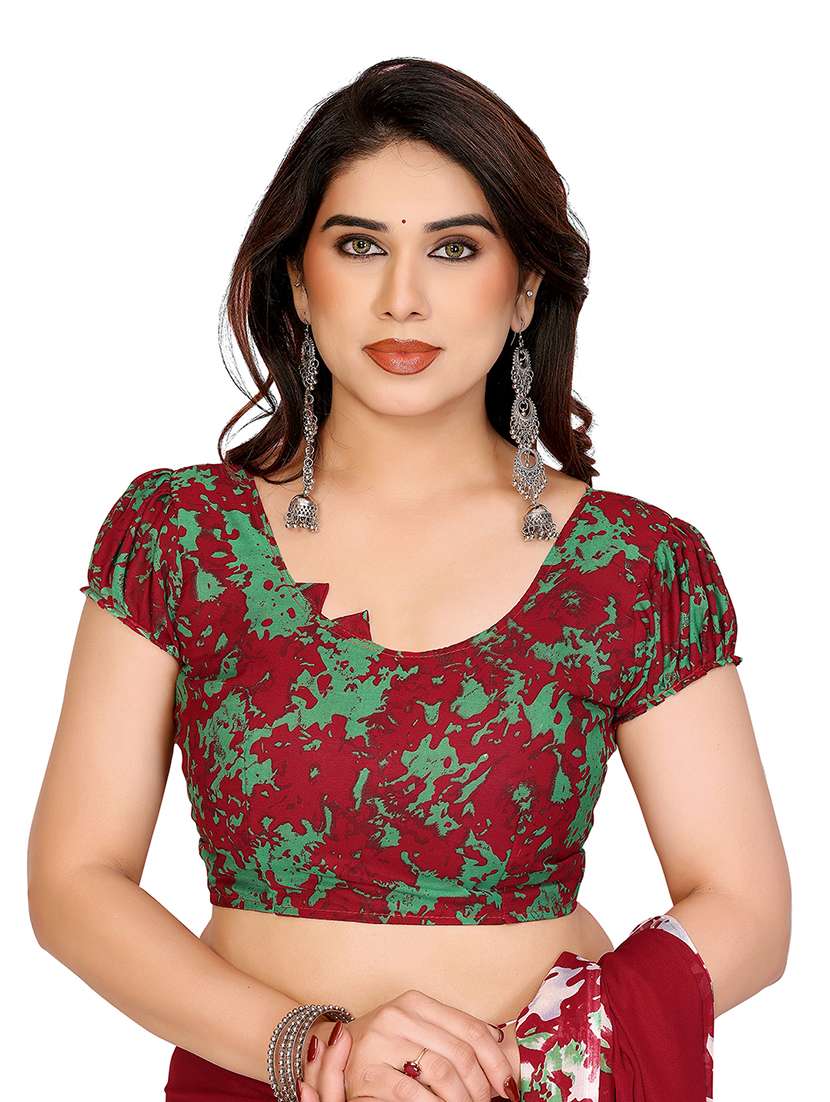 women pack of 2 printed combo saree with blouse - 22474608 -  Standard Image - 3
