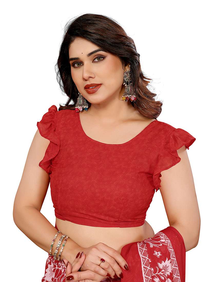 women pack of 2 printed combo saree with blouse - 22474855 -  Standard Image - 3