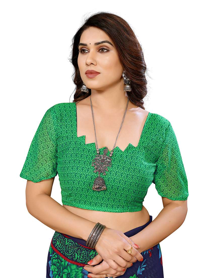 Women Pack Of 2 Printed Combo Saree With Blouse - 22474976 -  Standard Image - 3