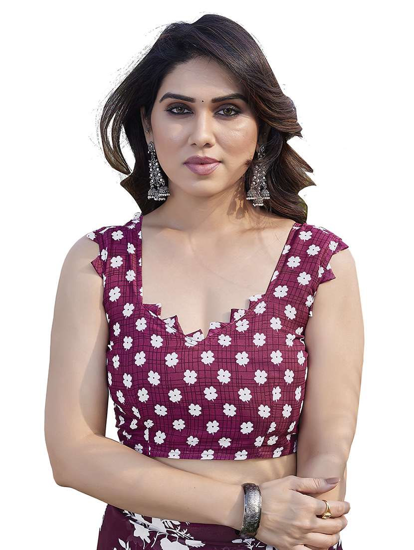 women pack of 2 printed combo saree with blouse - 22475042 -  Standard Image - 3