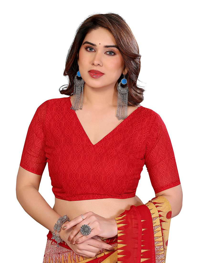 women pack of 2 printed combo saree with blouse - 22475389 -  Standard Image - 3