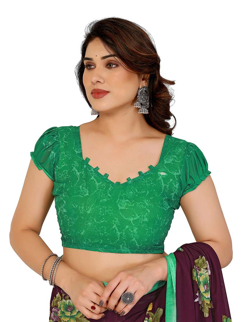 women pack of 2 printed combo saree with blouse - 22475426 -  Standard Image - 3