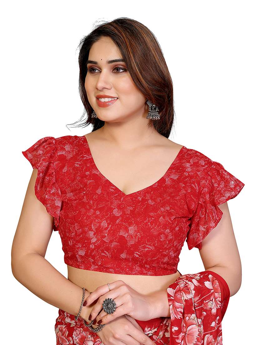 women pack of 2 printed combo saree with blouse - 22475452 -  Standard Image - 3