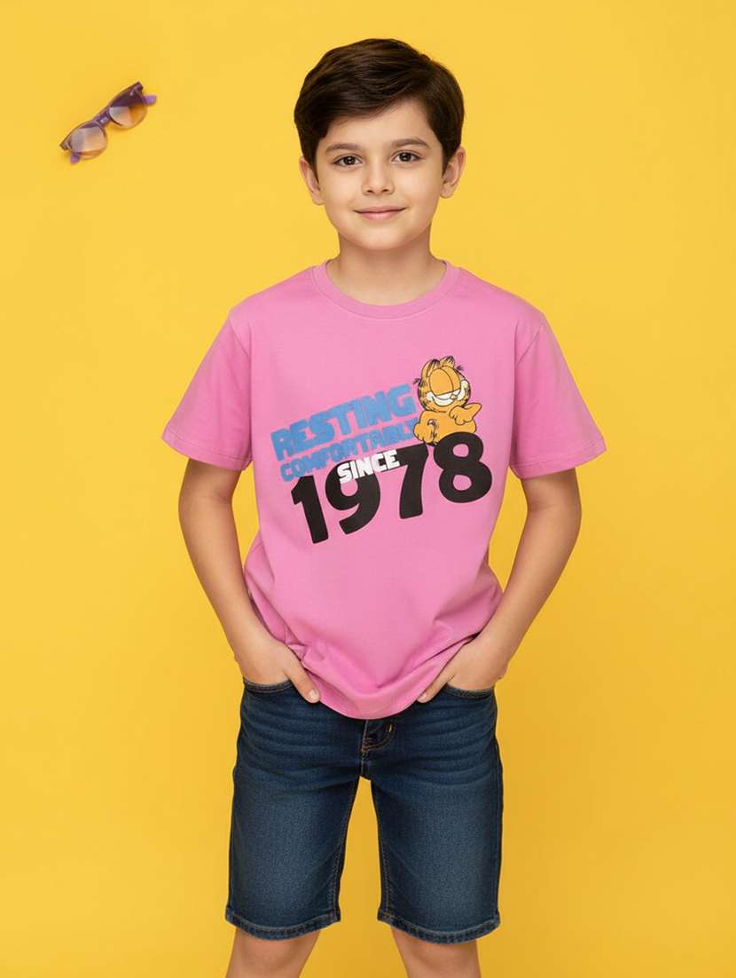 boys printed short sleeve t-shirt