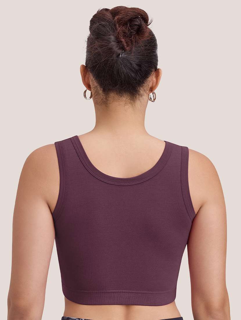 women solid full coverage sports bra - 22477157 -  Standard Image - 3