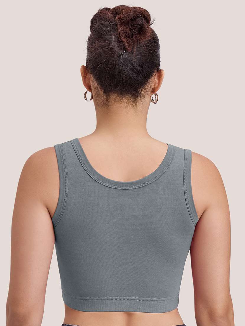 women solid full coverage sports bra - 22477158 -  Standard Image - 3