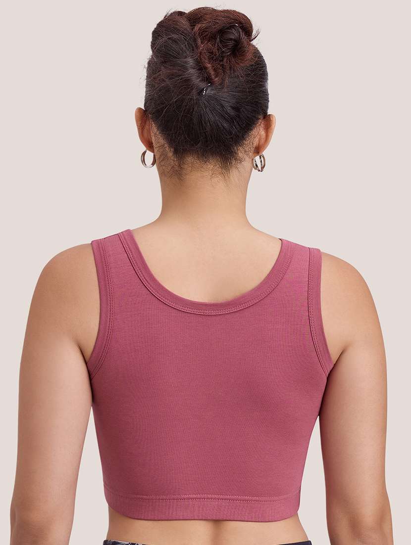 women solid full coverage sports bra - 22477162 -  Standard Image - 3