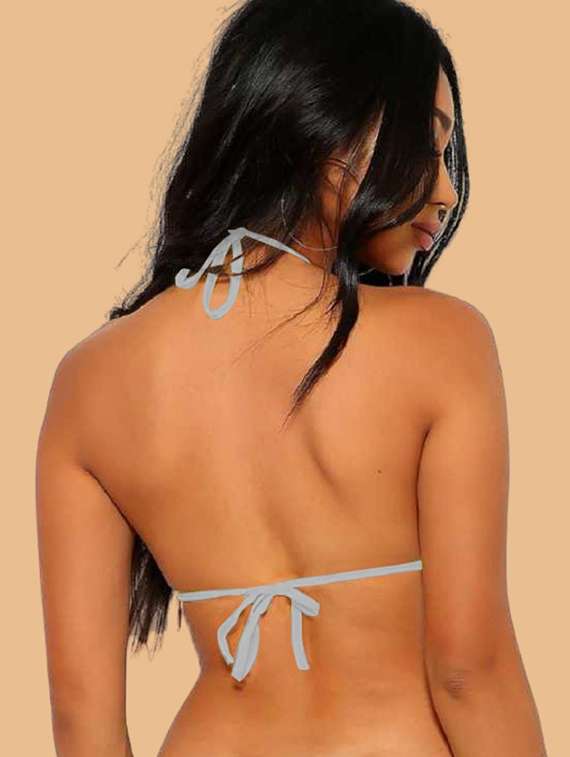 women navy blue nylon bikini - 22477173 -  Standard Image - 3