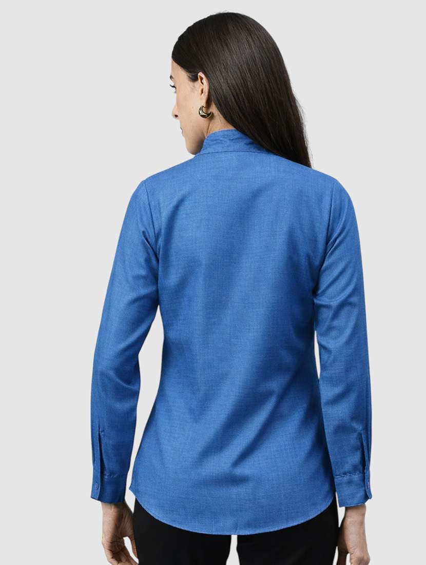 Women Solid Long Sleeves Formal Shirt - 22477543 -  Standard Image - 3