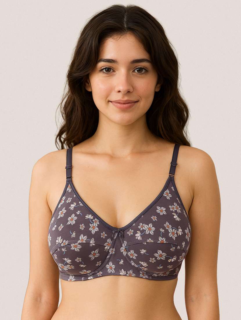 women pack of 2 printed full coverage bra - 22477615 -  Standard Image - 3