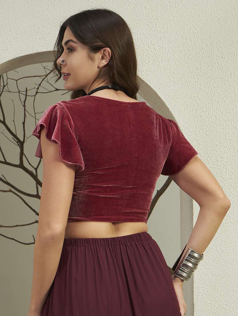 women solid sweetheart stiiched blouse - 22477960 -  Standard Image - 3