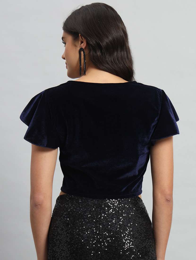 women solid sweetheart stiiched blouse - 22477963 -  Standard Image - 3