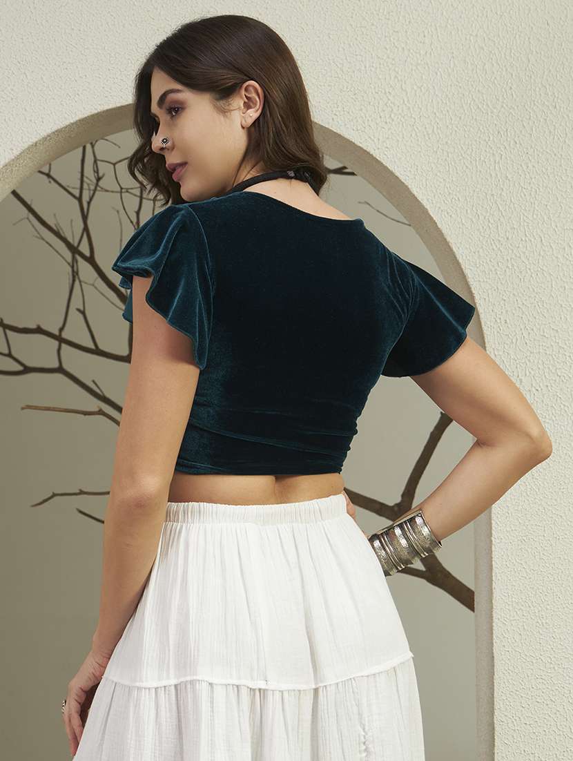 women solid sweetheart stiiched blouse - 22477965 -  Standard Image - 3