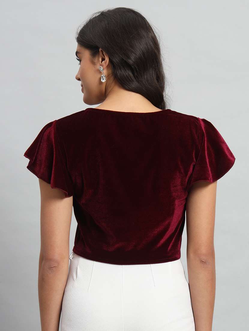 women solid sweetheart stiiched blouse - 22477966 -  Standard Image - 3