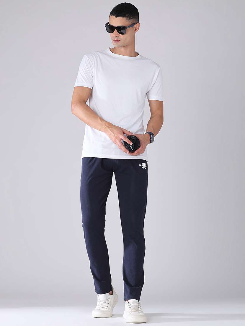 men solid mid rise slim fit track pant - 22479661 -  Standard Image - 5