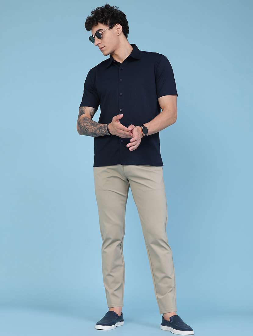 Men Textured Short Sleeve Regular Fit Casual Shirt - 22479849 -  Standard Image - 5