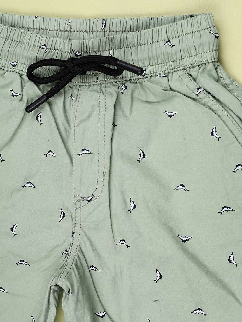 boys printed mid rise regular shorts - 22480341 -  Standard Image - 3