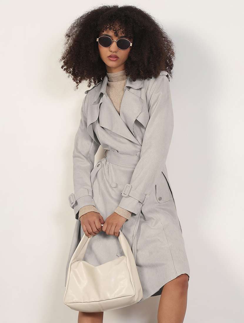 women solid long sleeves regular jacket