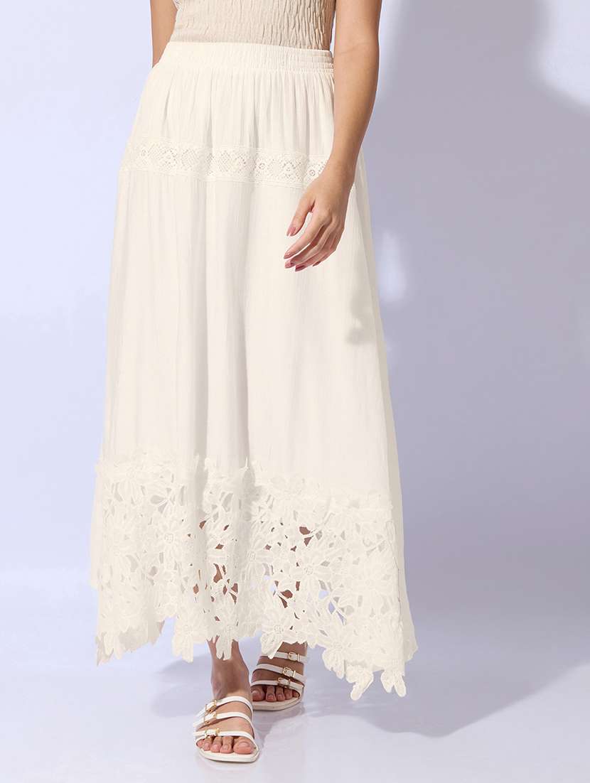 women solid with work a-line maxi skirt
