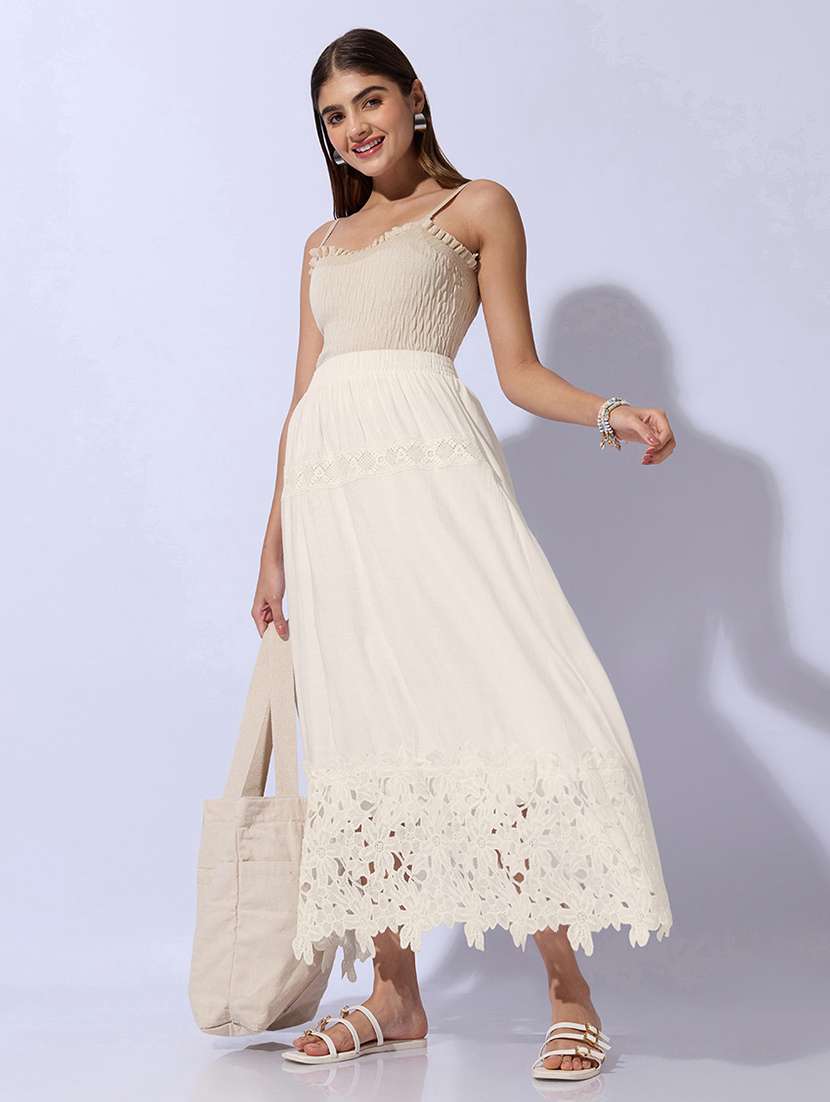 women solid with work a-line maxi skirt - 22480677 -  Standard Image - 5